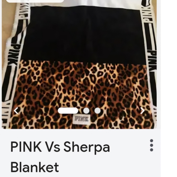 RARE Victorias Secret PINK cheetah sherpa blanket - Picture 13 of 13